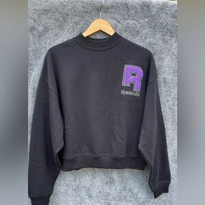 Sweatshirt black Crewneck Reebok classic style logo | L